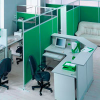прозрачные перегородки для зонирования